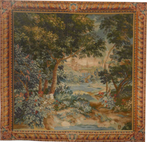 18th Century Verdure - French woodland wall tapestry