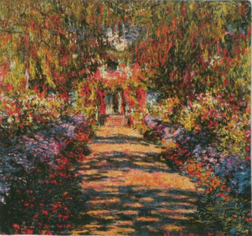 Allee de Monet tapestry - garden at Giverny tapestries