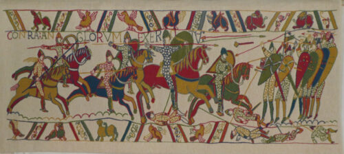 The Bayeux Tapestry Battle - Hastings 1066 - woven in France