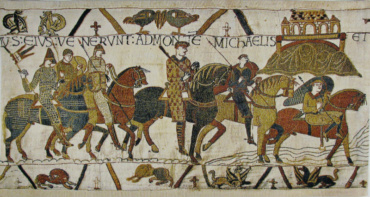 Mont St Michel in the Bayeux Tapestry - woven in Belgium