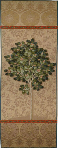 Beige Oak Tree tapestry - Lady and the Unicorn tapestries
