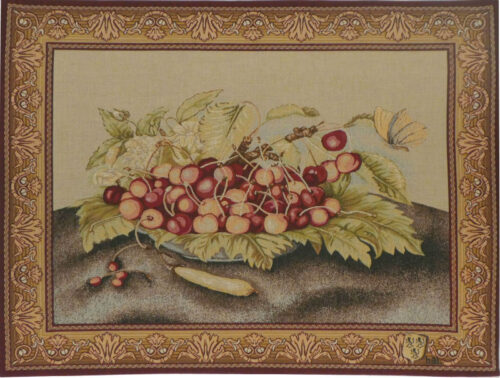 Bowl of Cherries - French tapestry wallhanging