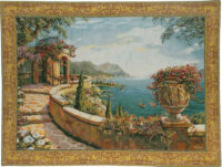 Capri wall tapestry - Robert Pejman art - Belgian tapestries