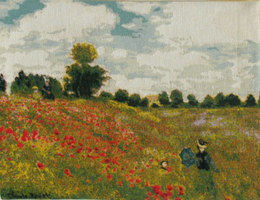 Claude Monet Poppies tapestry - Impressionist wall tapestries
