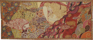 Danae tapestry - Gustav Klimt wall tapestries - Art Nouveau
