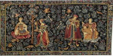 Embroidery and Music tapestry - medieval wall tapestries