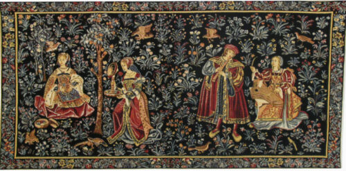 Embroidery and Music tapestry - medieval wall tapestries