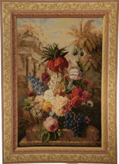 Exotic Bouquet tapestry - fine French wall tapestries