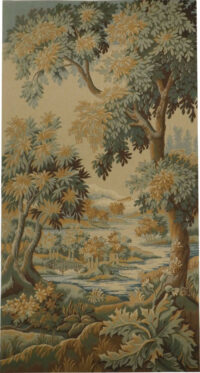 Forest of Clairmarais tapestry - French verdure tapestries