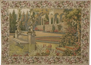 Gardens at Lake Como tapestry - 18th century tapestries