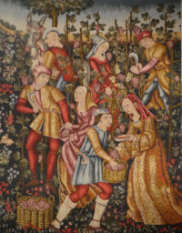 Grapes Harvest tapestry - Musée National du Moyen Age