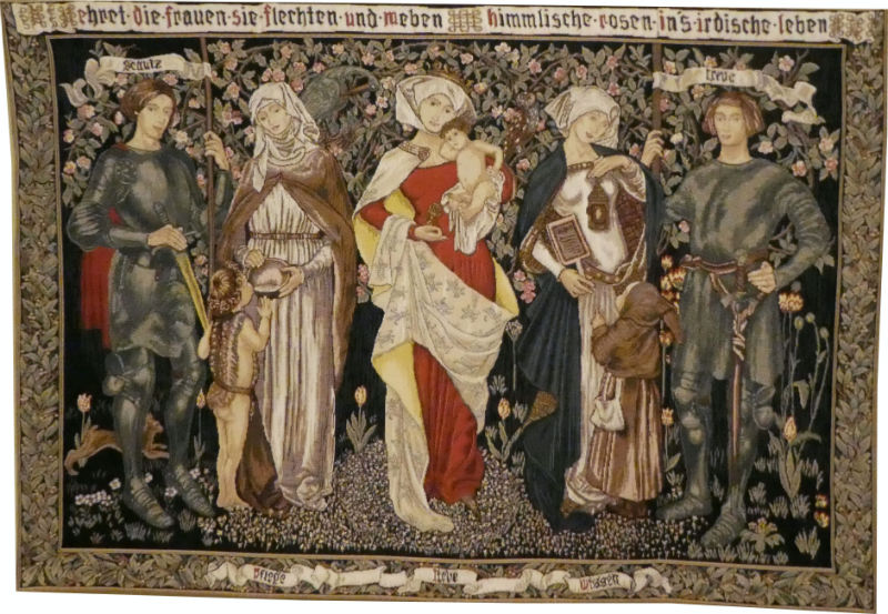 Honour the Women tapestry - Morris & Co tapestries