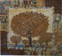 Klimt Tree of Life square tapestry - Art Nouveau tapestries