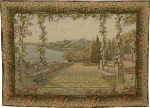 Lake and Terrace wall tapestry - Lake Como - Villa d'Este tapestries