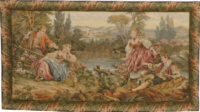 Lakeside Trysts tapestry - Boucher Noble Pastorale tapestries