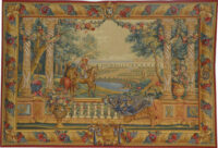 Louis XIV at Versailles tapestry - French chateaux tapestries