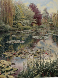 Monet's Garden tapestry 2 unbordered - Claude Monet tapestries