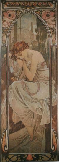 Mucha Nights Rest tapestry - Belgian Art Nouveau tapestries