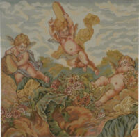 Musical Cherubs tapestry - Italian wallhanging on sale