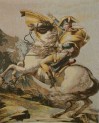 Napoleon Bonaparte tapestry Napoleon Crossing the Alps