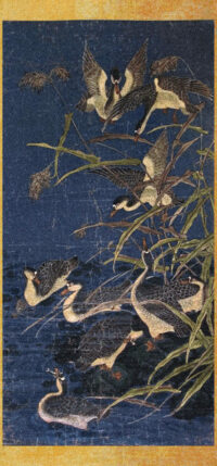 Panel with Ducks tapestry - Belgian tapestry wallhanging