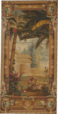 Pineapple Harvest, left detail - matching tapestries