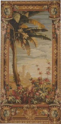 Pineapple Harvest - matching pair of French tapestries