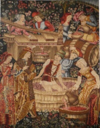 Pressing the Grapes tapestry - Cluny Museum tapestries