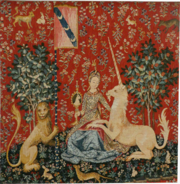 Sight tapestry - Lady with the Unicorn wall tapestries