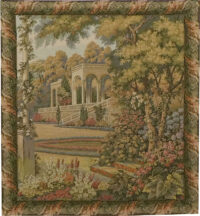 Temple in the Gardens tapestry - Lake Como wall tapestries