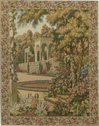 Temple in the Gardens wall tapestry - Lake Como tapestries