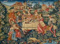 The Banquet - French medieval tapestry - Castle of Nantes