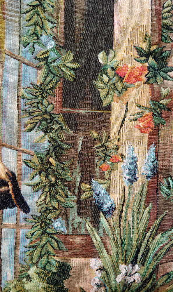 The Big Greenhouse tapestry close-up