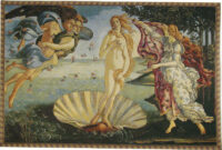 The Birth of Venus tapestry - Sandro Botticelli art - Uffizi Gallery Florence