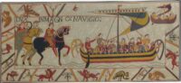 The Embarkment tapestry - Bayeux Tapestry reproduction