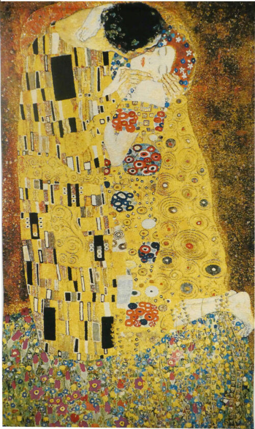 The Kiss tapestry wall hanging - Gustav Klimt tapestries