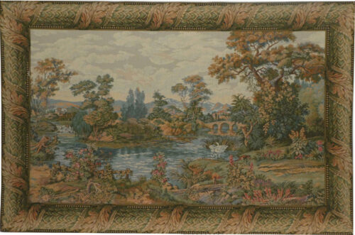 The Lake Tapestry - Italian landscape scene on sale