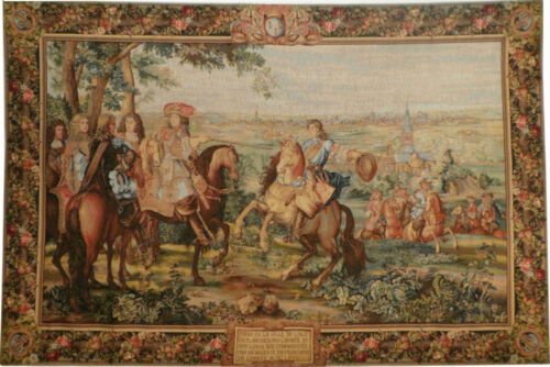 The Taking of Lille tapestry - Louis XIV gobelins tapestries