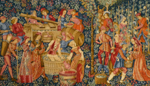The Vintage wall tapestry - 15th century medieval tapestries