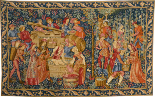 The Vintage tapestry - medieval vendange tapestries