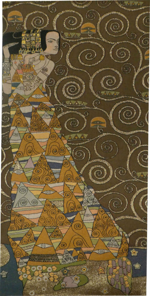 The Waiting wall tapestry - a painting by Gustav Klimt