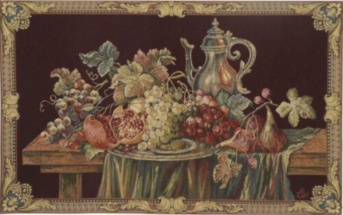 Tray of Grapes tapestry - Italian wall tapestry on sale