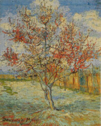 Van Gogh Peach Tree tapestry - Belgian art wall-hanging
