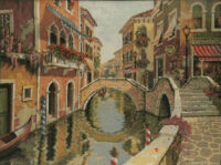 Venice Canal tapestry - fine woven art tapestries - Pejman Editions