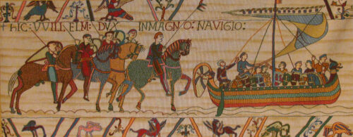 William Embarks - Bayeux Tapestry for sale - ship and horses