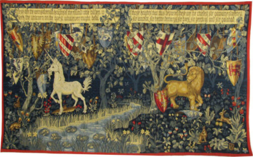 Quest for the Holy Grail - Lion and Unicorn tapestries