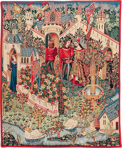 Guinevere tapestry - Camelot wall tapestries - Le Roi Arthur