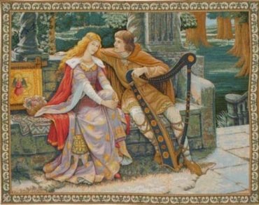 Tristan and Isolde tapestry - Edmund Blair Leighton tapestries