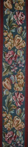 Fruits tapestry border - on sale, woven in France