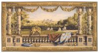 Chateau Bellevue long tapestry - chateaux wall tapestries